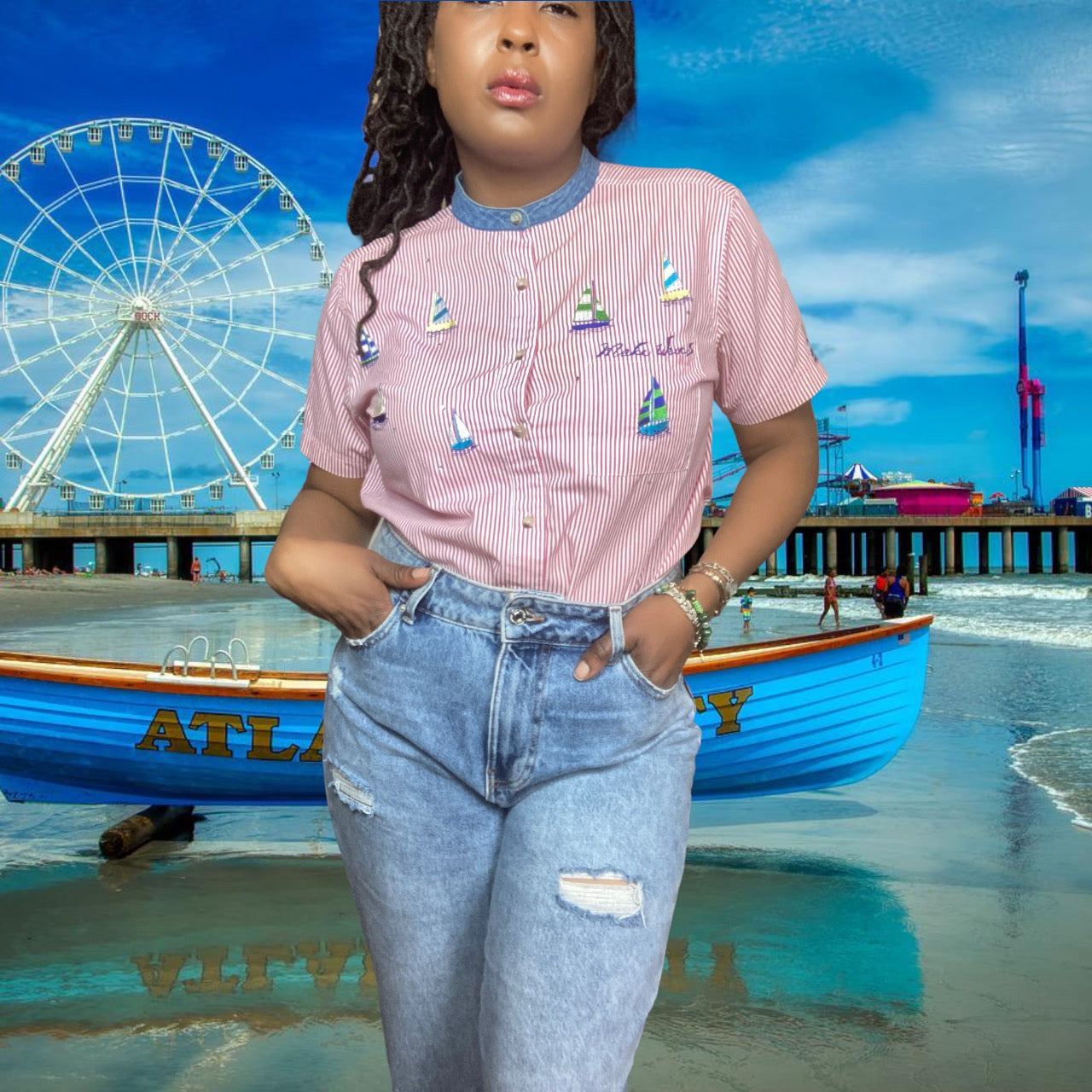 80s The Quaker Factory Shirt sz. M