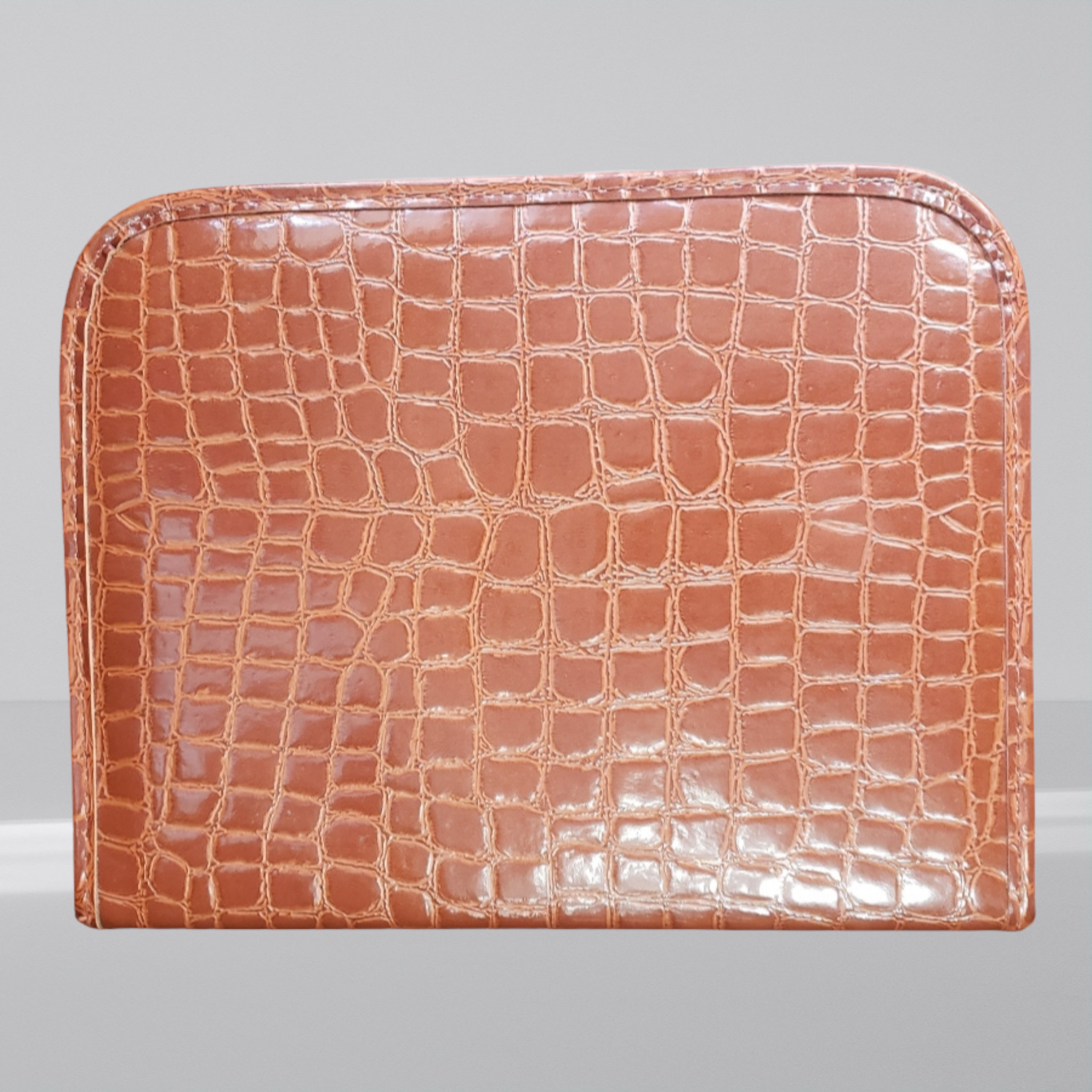 Vintage Fashion Fair  Croc Embossed Cosmetic Binder