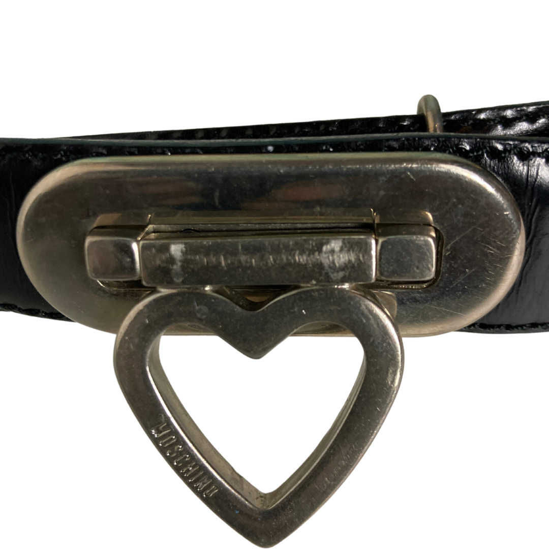 Vintage Moschino Heart Buckle Belt