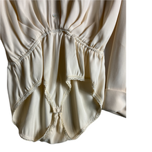 Load image into Gallery viewer, 80s Donna Karan Silk French Cuff Bodysuit Size 10