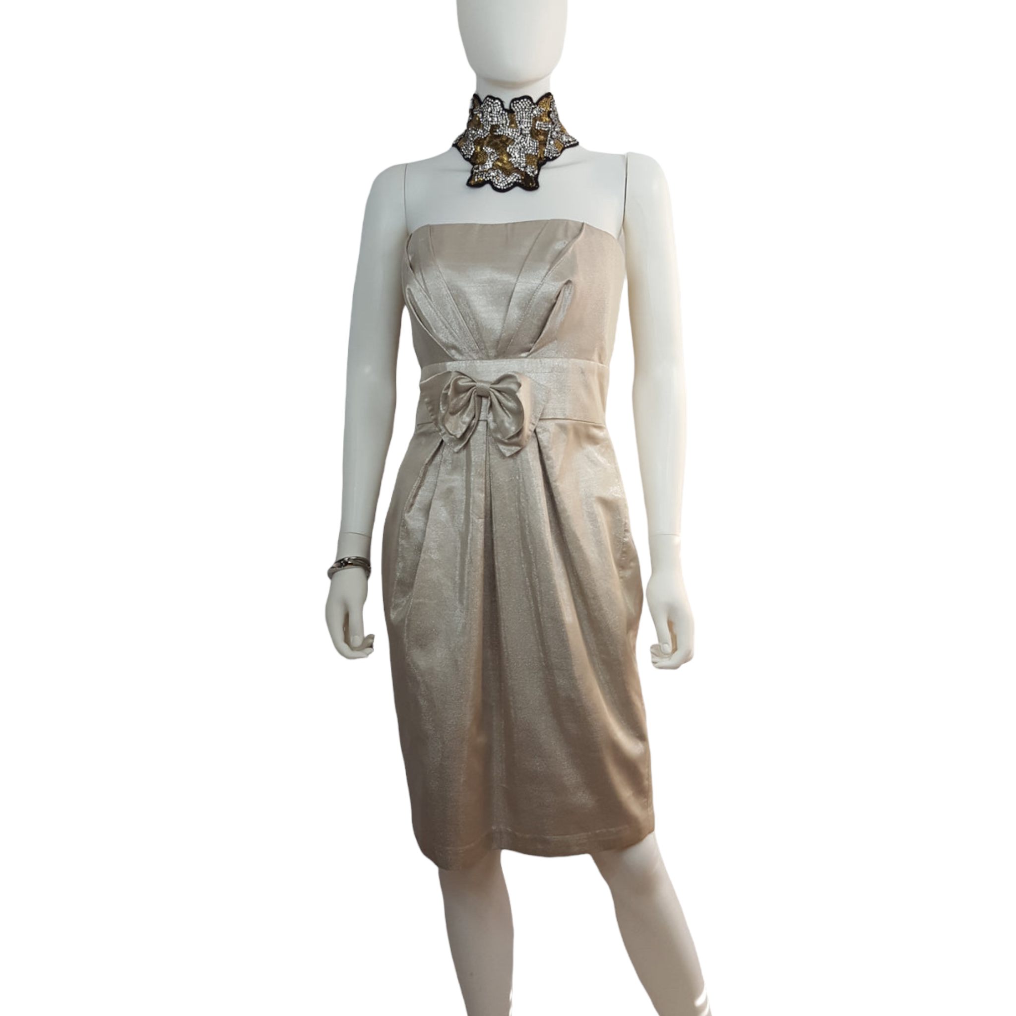 Badgley Mischka Strapless Cocktail Dress Size 10