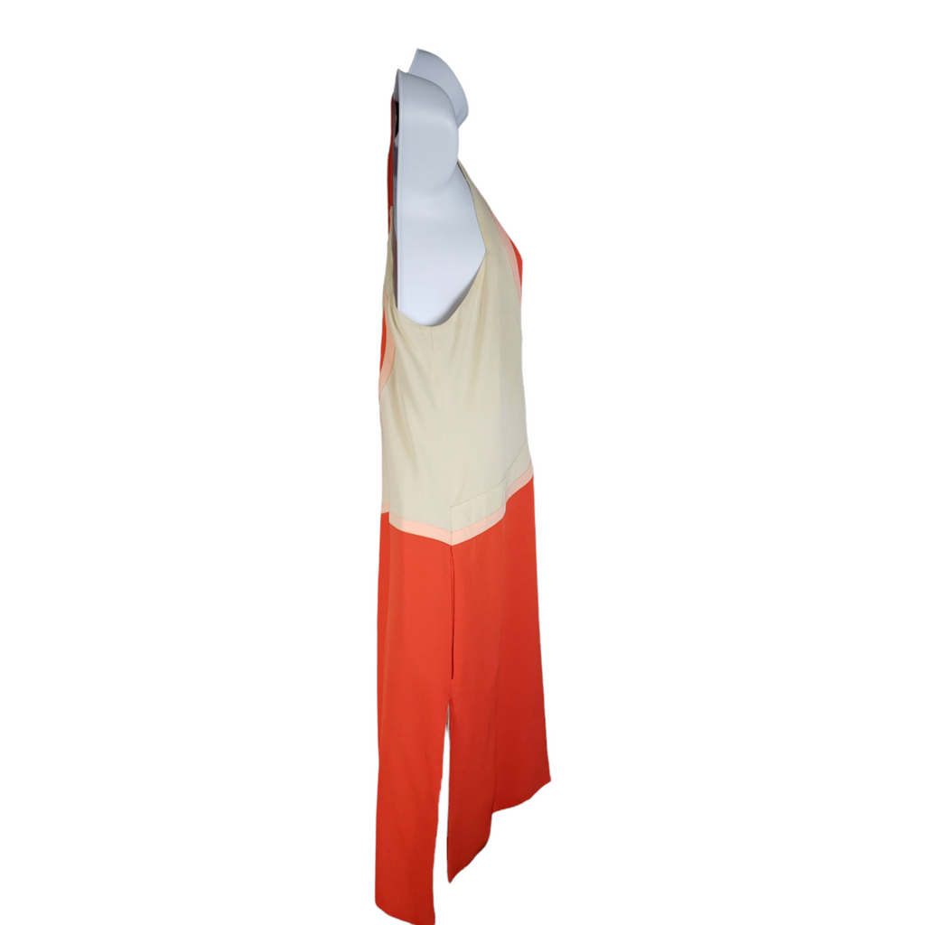 DvF Silk MOD Color Block Geometric Mini Dress/Tunic Size 2