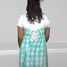 Load image into Gallery viewer, Gingham Plaid Sun Dress Size M