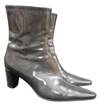 Load image into Gallery viewer, Aquatalia by Marvin K Patent Leather Ankle Bootie size 8.5
