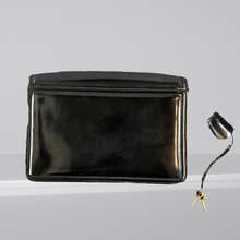 Load image into Gallery viewer, Bally Black Leather Clutch Portfolio Lock &amp; Key
