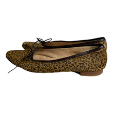 Load image into Gallery viewer, Manolo Blahnik Calf Hair Leopard Print Flats
