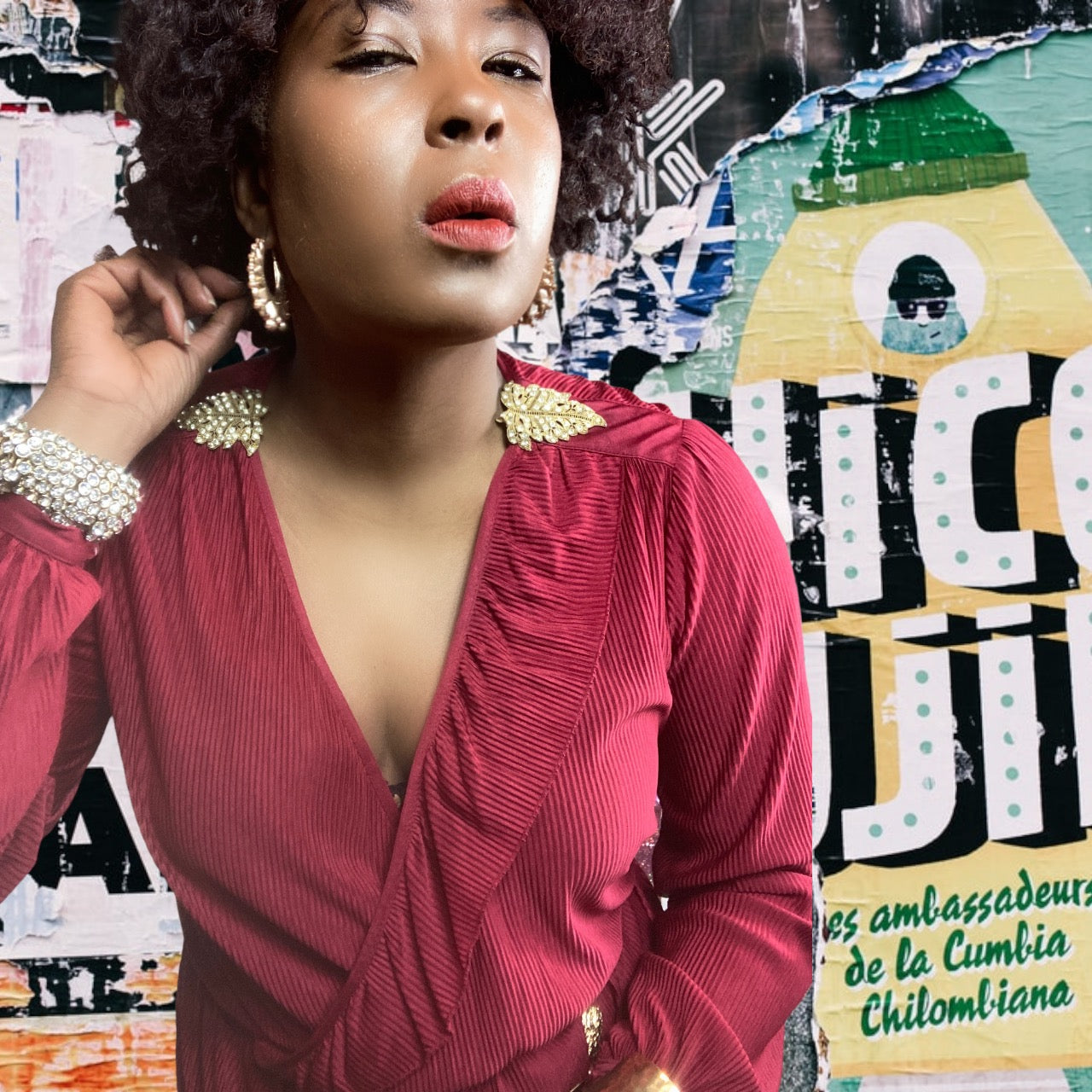 70s Vintage Lolita Blousan Dress Size L