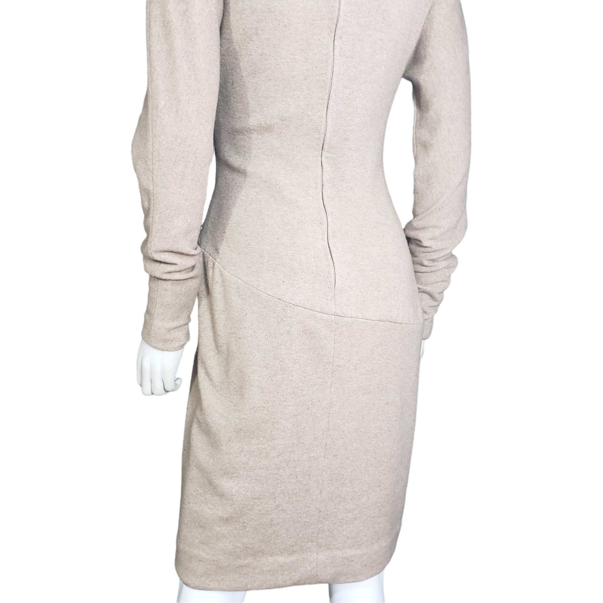 Carolyne Roehm Pearl Adorned Wool Dress Size 2