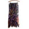 Load image into Gallery viewer, Vintage Flair Animal Print Crinkle Pleated Midi Skirt size XL
