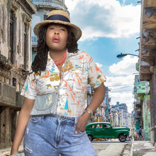 Load image into Gallery viewer, Bahamas MFG. Co Print Shirt.Size M
