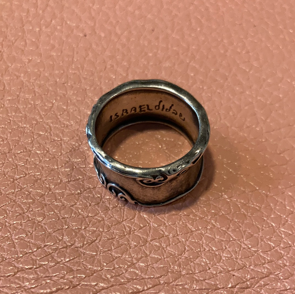Vintage 925 Sterling Silver Israel Didae Silver Band