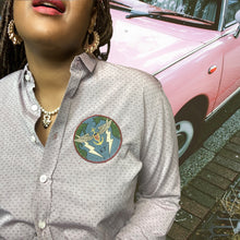 Load image into Gallery viewer, ZAK ❌ Ralph Lauren Custom Jacquard Mens Button Up Shirt Size M

