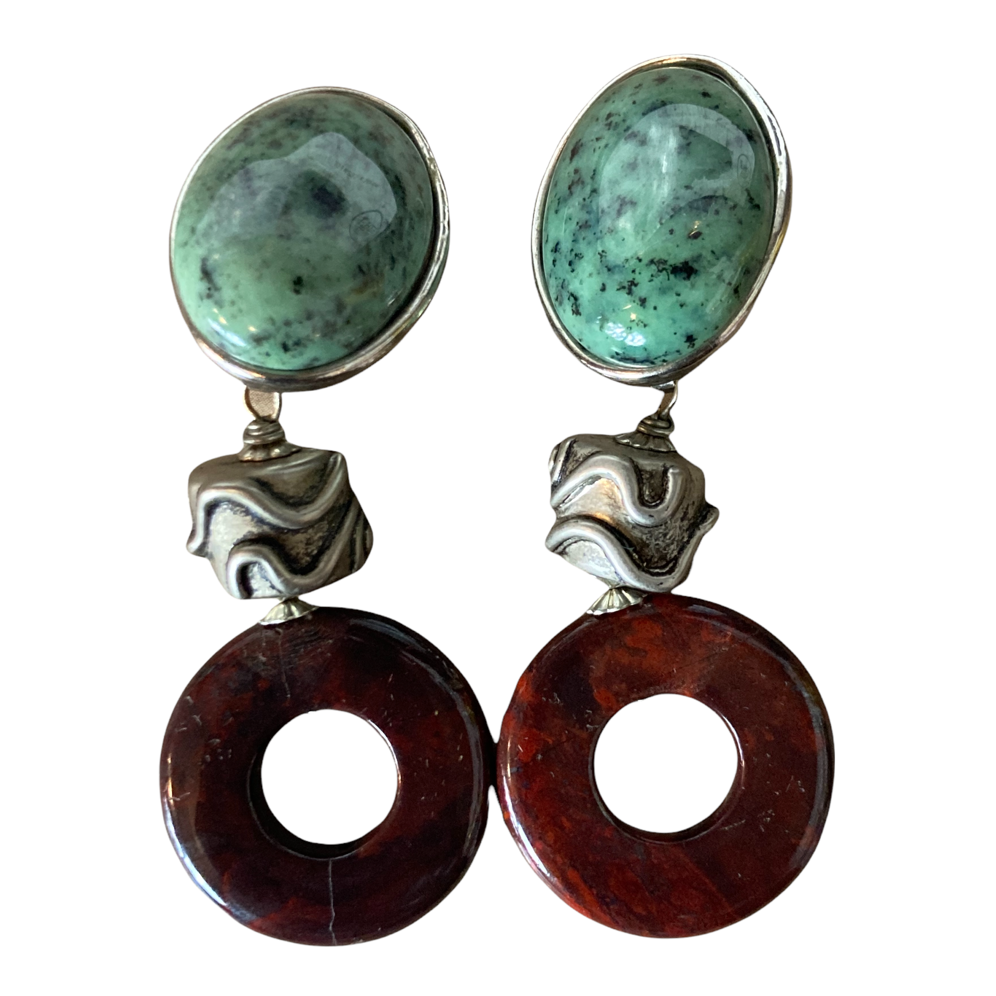 Vintage Gemstone Dangle Earrings