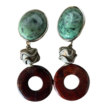 Load image into Gallery viewer, Vintage Gemstone Dangle Earrings
