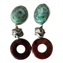 Load image into Gallery viewer, Vintage Gemstone Dangle Earrings