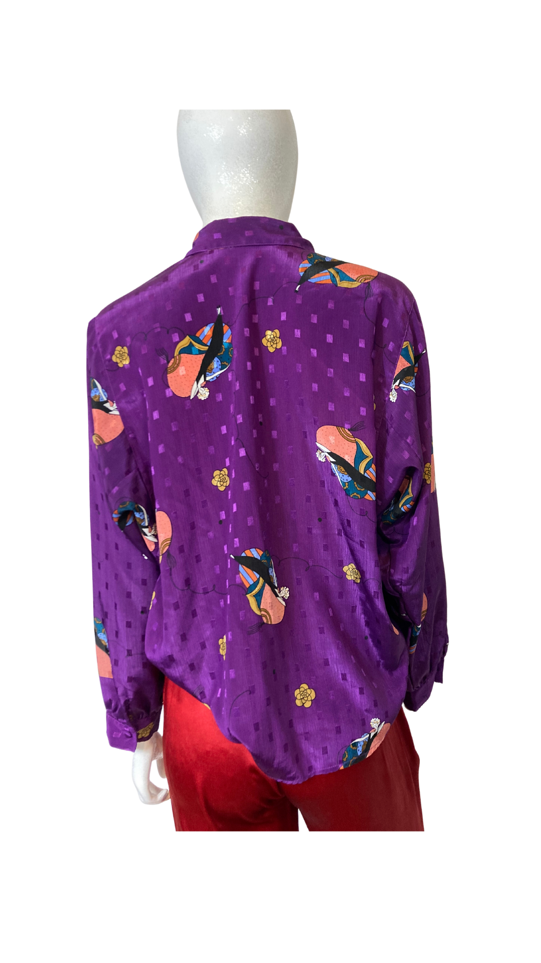 1970s Diane von Furstenberg Blouse Size M