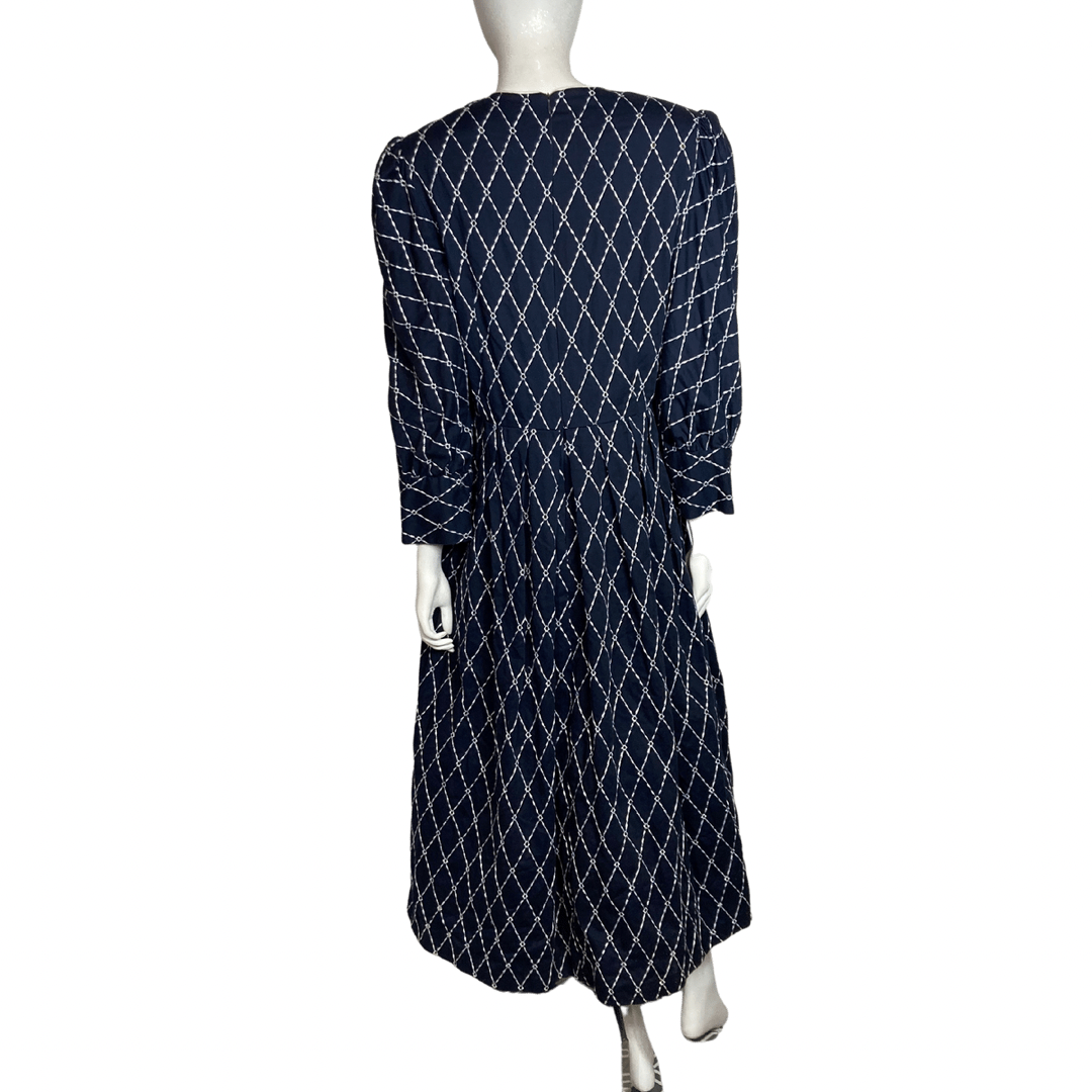 Navy Blue Vivienne Marlowe Dress Size Large