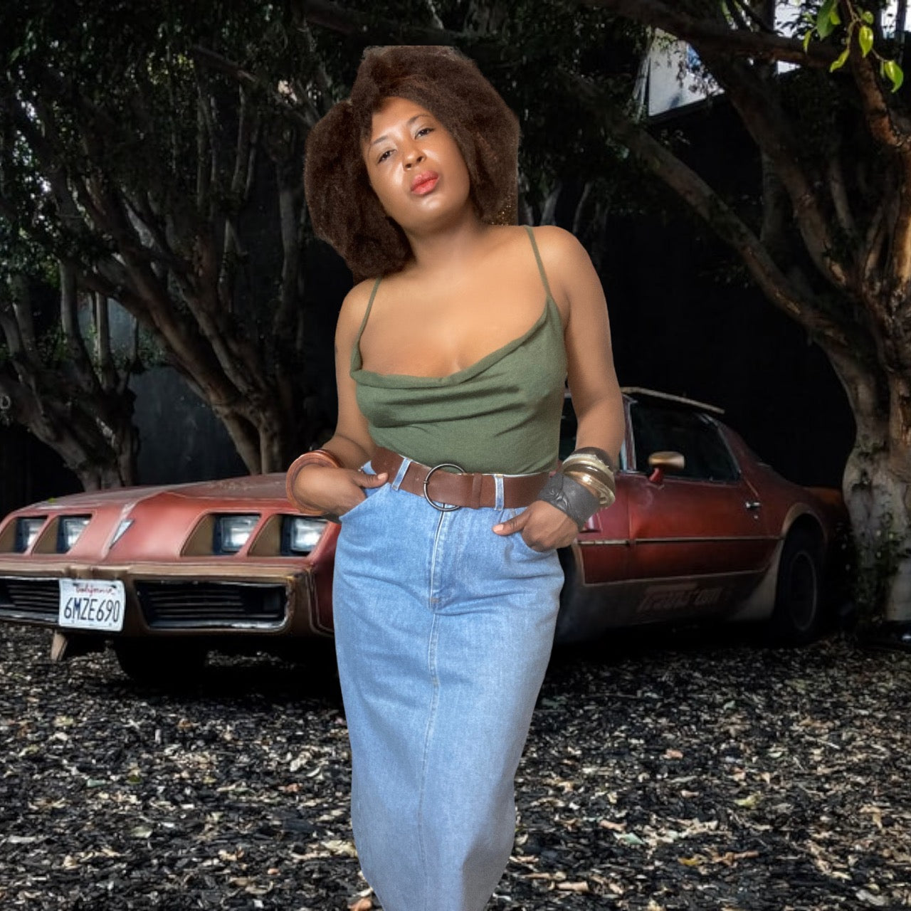 Vintage Bill Blass Cashmere Cowl Neck Camisole sz. M