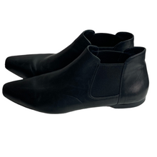 Load image into Gallery viewer, Vince Chelsea Black Leather Booties Size
