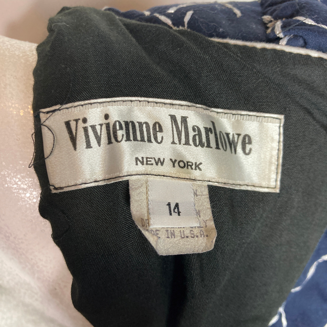 Navy Blue Vivienne Marlowe Dress Size Large