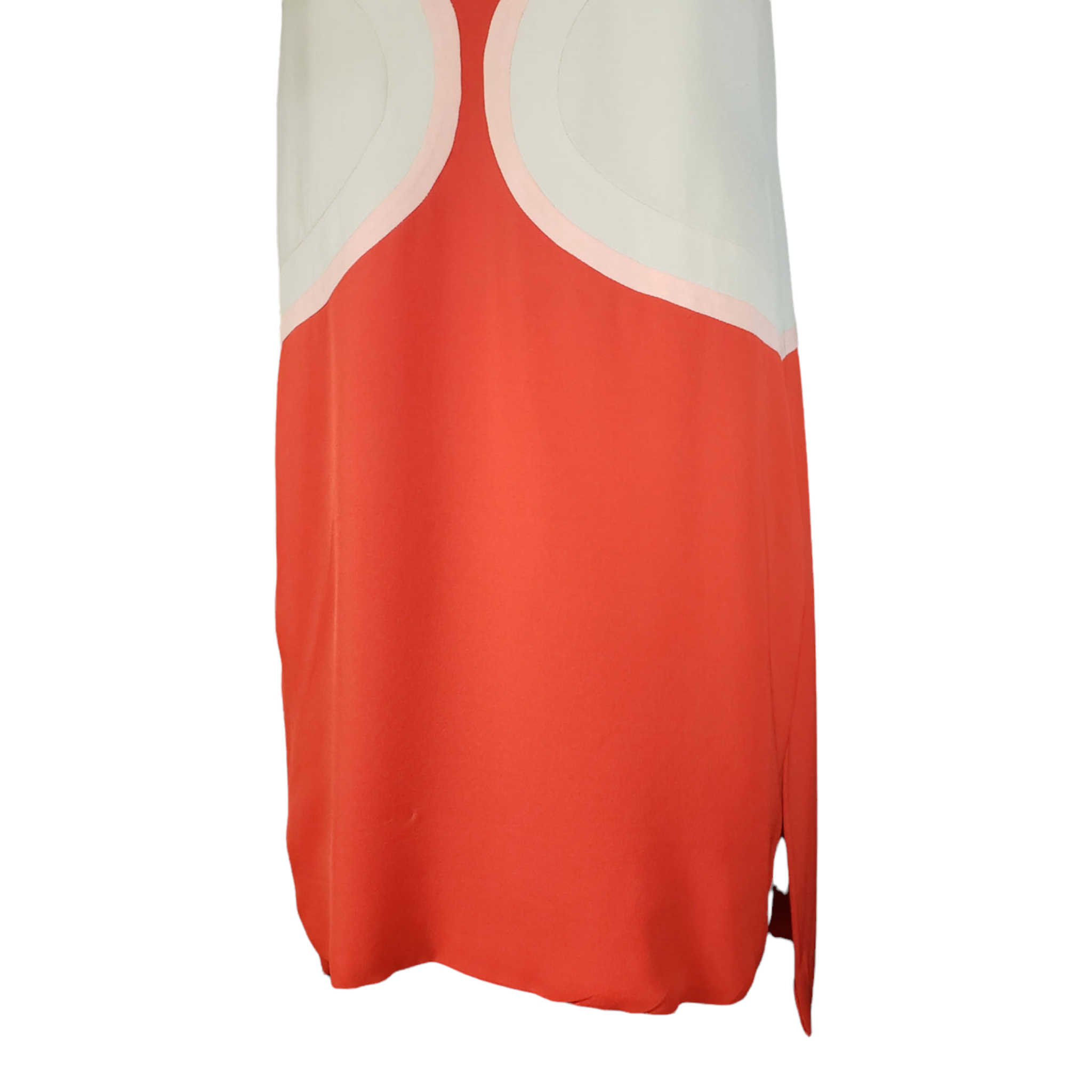 DvF Silk MOD Color Block Geometric Mini Dress/Tunic Size 2
