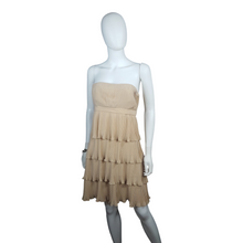 Load image into Gallery viewer, Anna Sui Strapless  Layered Crinkle Pleats Cocktail Dress size 8
