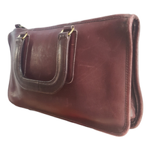 Load image into Gallery viewer, Vintage 1974 Coach Bonnie Cashin The Slim Satchel Leather Bag Eggplant
