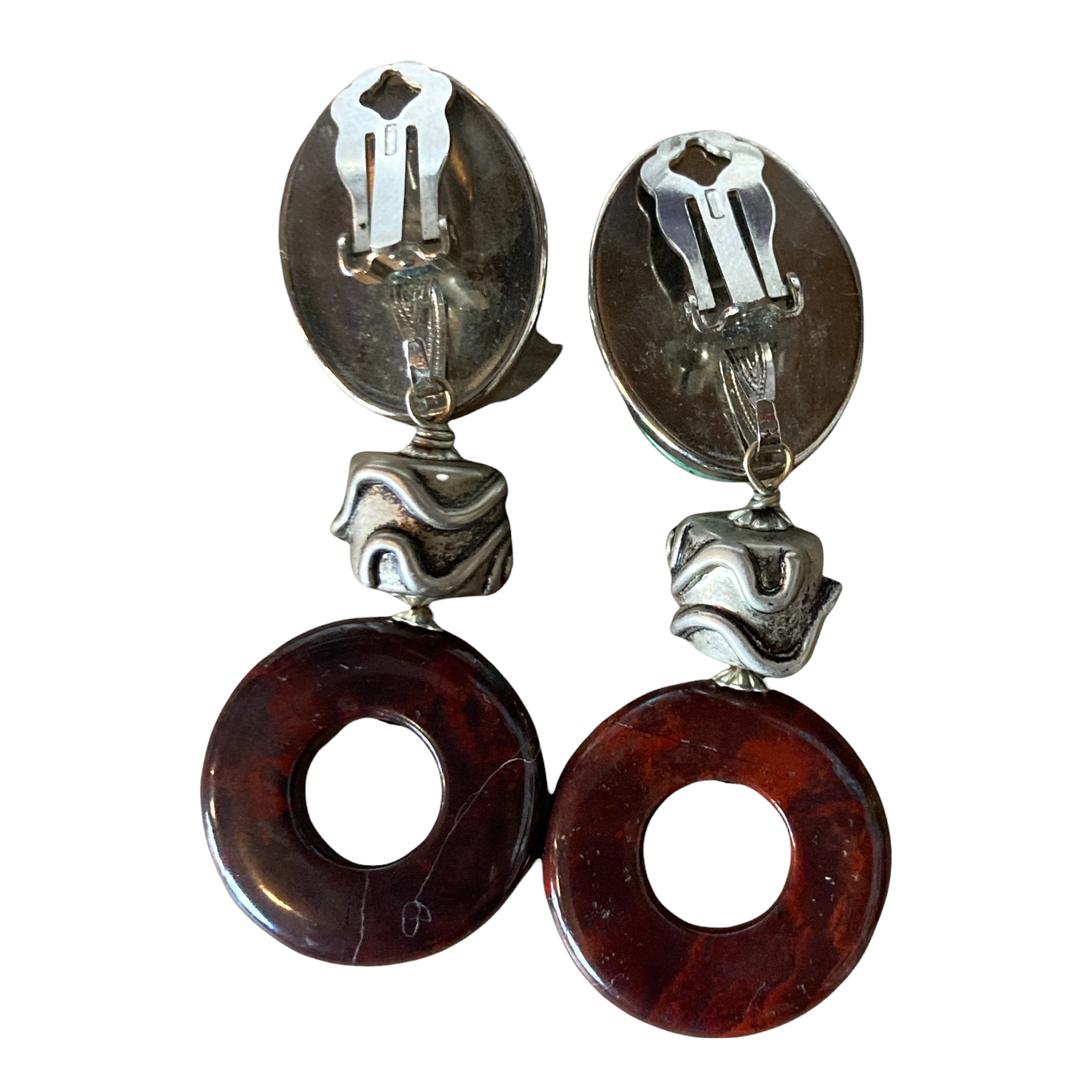 Vintage Gemstone Dangle Earrings