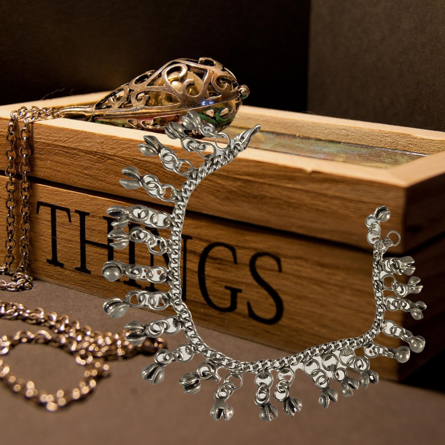 Vintage Silver Charm Bracelet