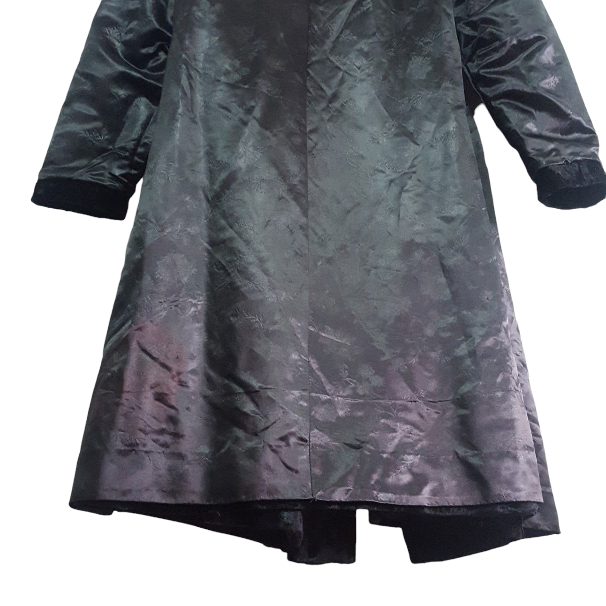 1960s Vintage Coats Broadtale a Lou Nierenberg Creation Black Dress Fur Coat size M