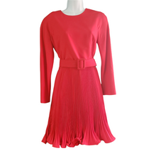 Load image into Gallery viewer, Scaasi Bergdorf Goodman Red Pleated Dress Size S
