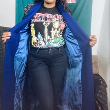 Load image into Gallery viewer, 80s Vintage Christian Dior Wool Coat Vest  Size M Peri Blue Color of the Year
