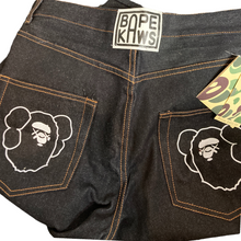 Load image into Gallery viewer, Bape ×Kaws 2005 Denim Jeans Size XL
