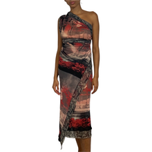 Load image into Gallery viewer, Jean Paul Gaultier Maille Classique Paris Vintage Tatoo Sheer Mesh Print Scarf/Dress
