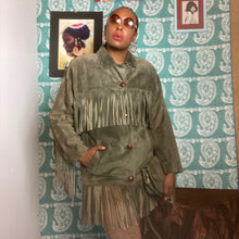 Load image into Gallery viewer, Ellen Tracy Suede Fringe Jacket Size M
