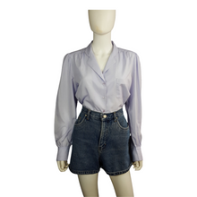 Load image into Gallery viewer, Diane von Furstenberg 70s Vintage Blouse Lilac size M
