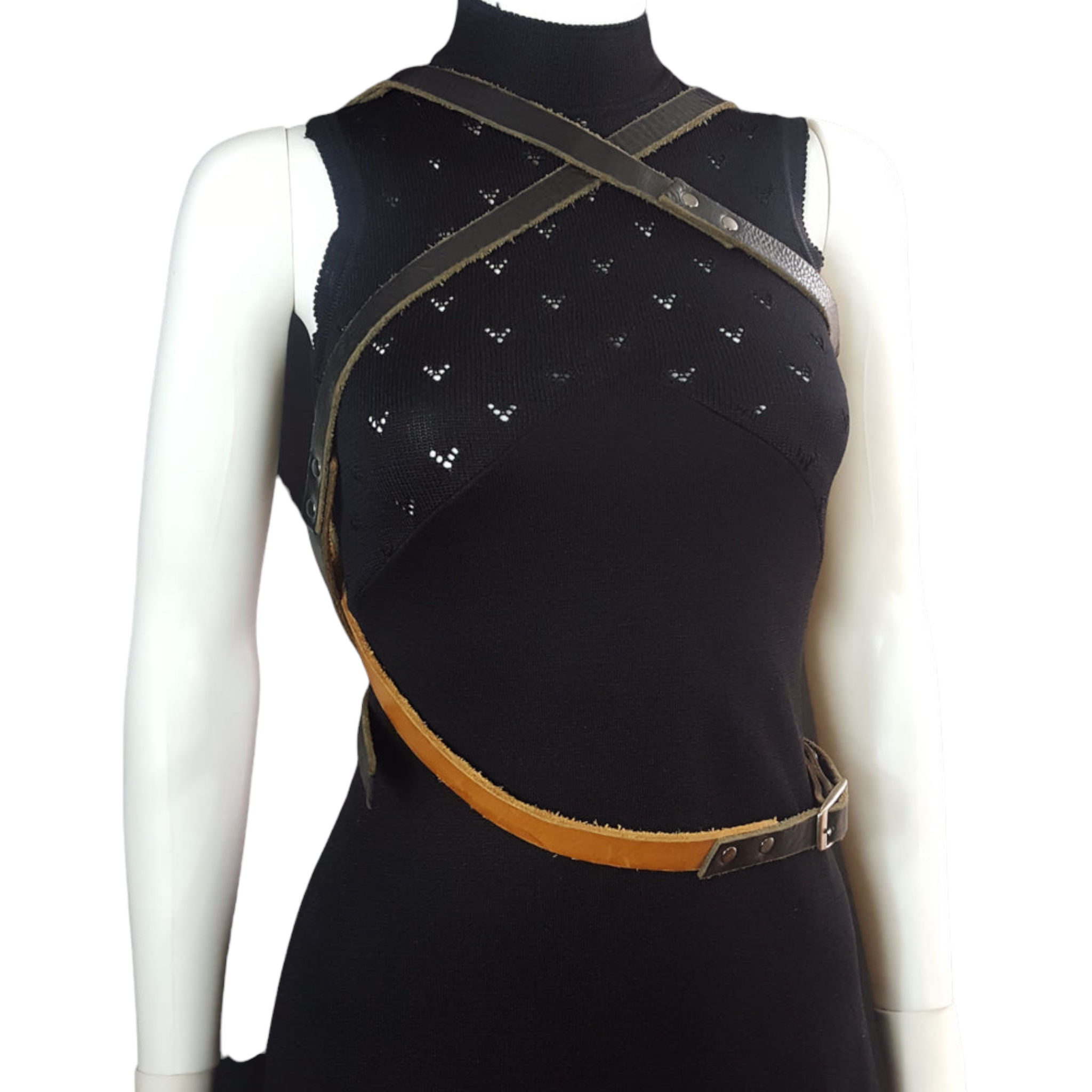 Leather Harness Belt