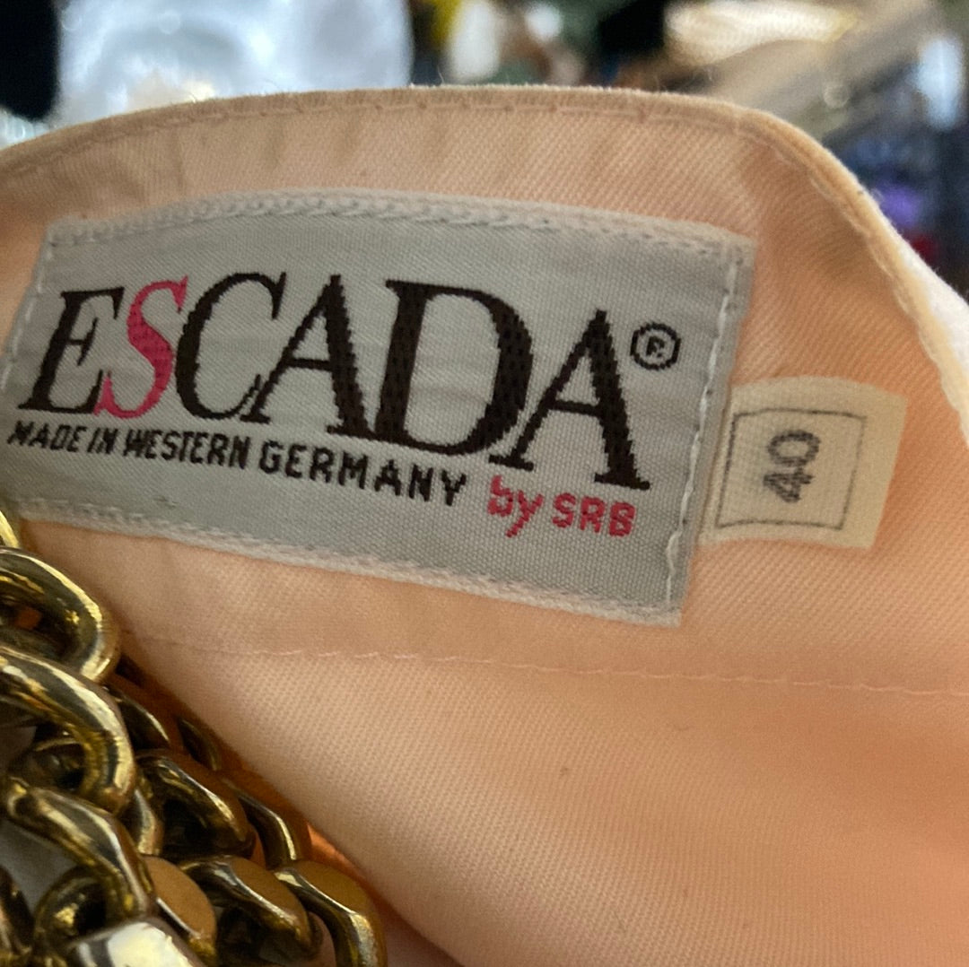Vintage 80s Escada by SRB Pale Pink Jumpsuit