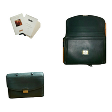 Load image into Gallery viewer, 1970s Coach Combination Lock Leather Briefcase Green Messenger Bag
