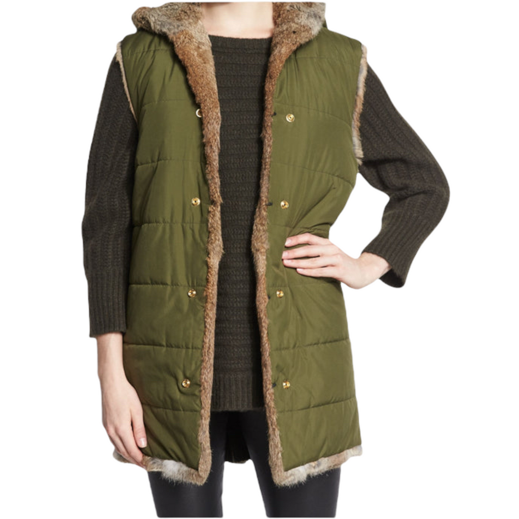 Zadig & Voltaire Deluxe Rabit Fur Vest  Size M