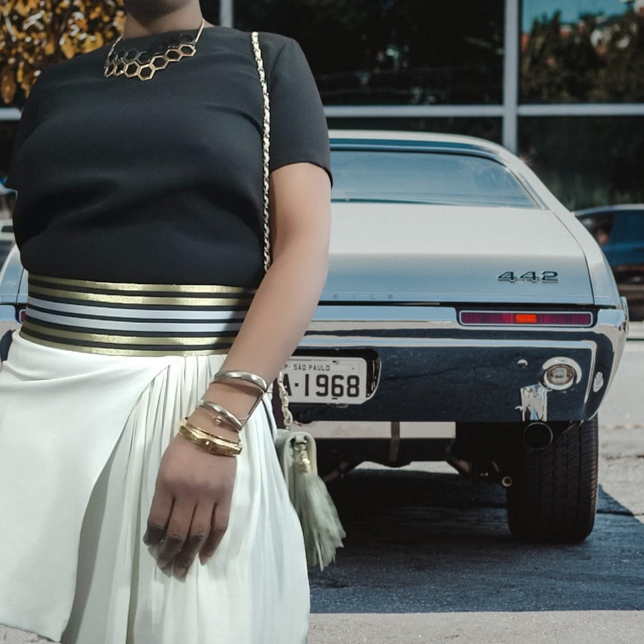 Gucci Silk Pleat Tennis Dress Size 40