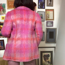 Load image into Gallery viewer, Vintage_Coats_Pink_Plaid_Mohair_Coat_Jean Scherre_60s_Fashion_Lucille Golden_Vintage
