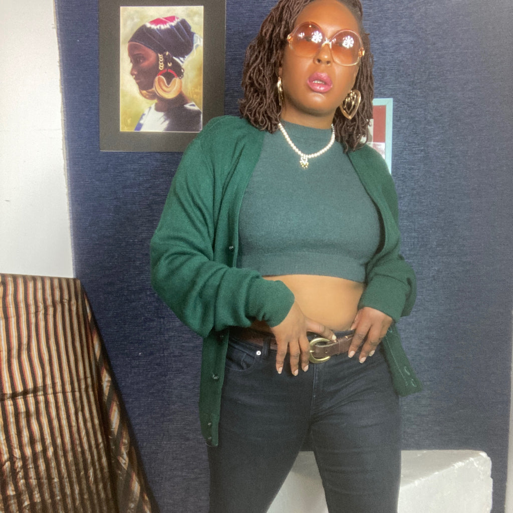 Preowned_Alexander McQueen_Crop_Sweater_Lucille Golden Vintage