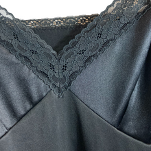 Load image into Gallery viewer, Vintage Black Slip Dress Size Large