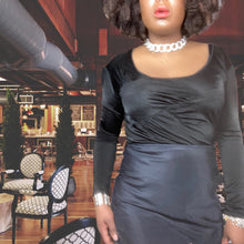 Load image into Gallery viewer, 90s Christian Dior Black Jersey Knit Top
