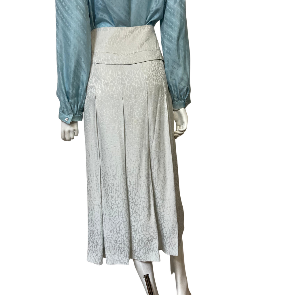 Calvin Klein Collection 205W39NYC Silk Jacquard Kaydee Skirt Size 38