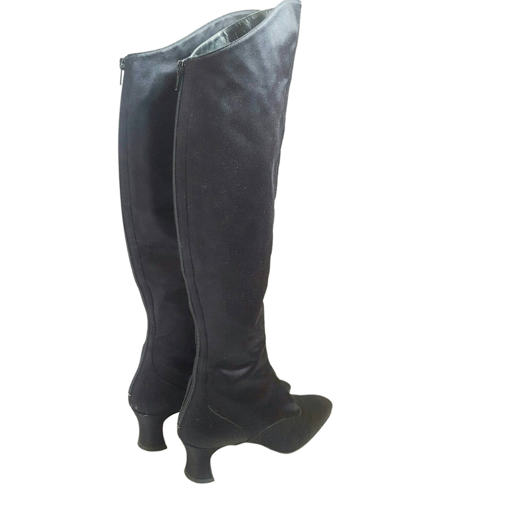 Yves Saint Laurent Satin Go Go Boots sz. 9 1/2
