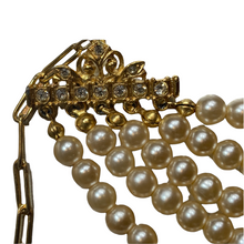 Load image into Gallery viewer, Vintage Sphinx Pearl Choker Necklace