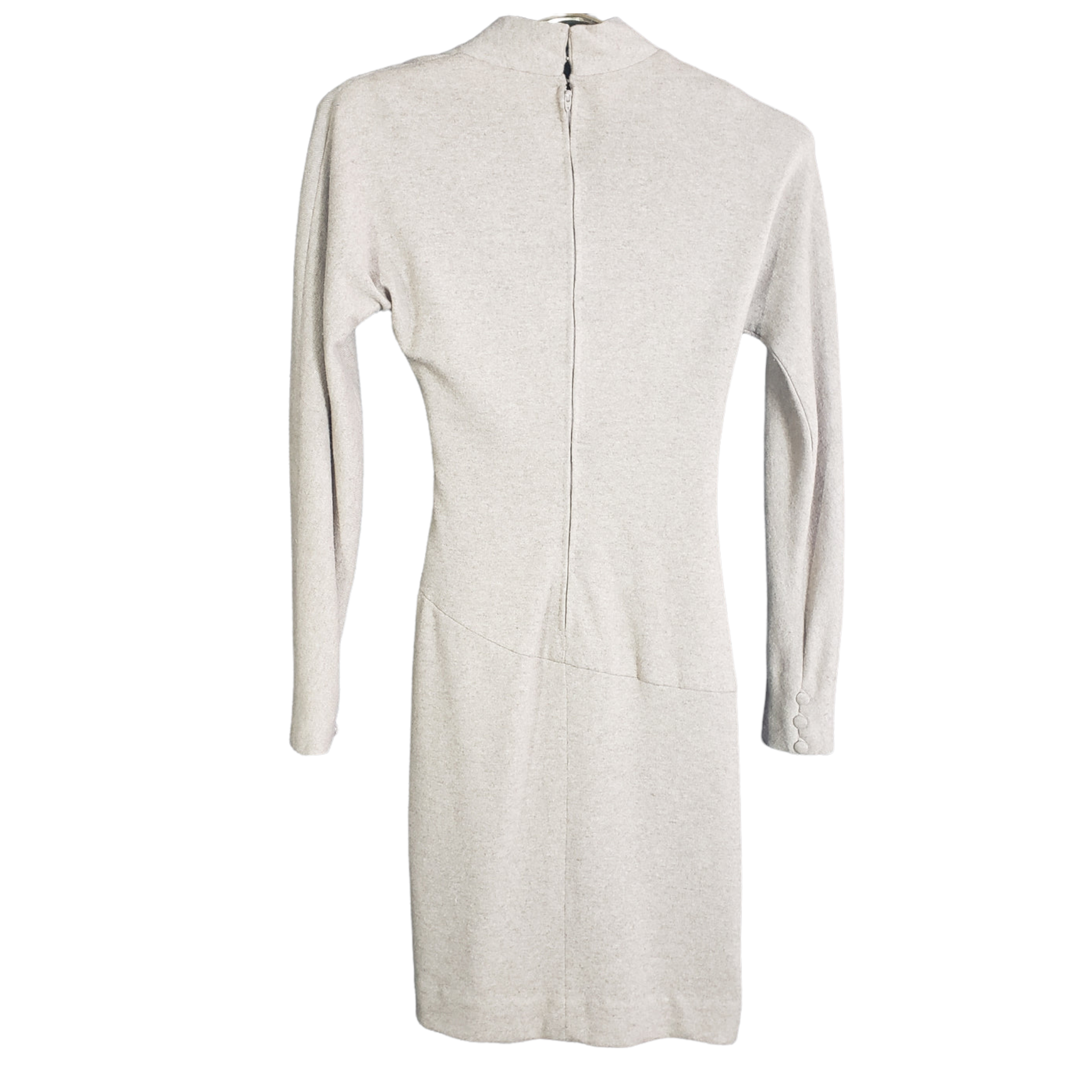 Carolyne Roehm Pearl Adorned Wool Dress Size 2