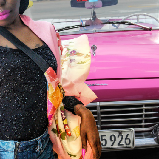 Carmen Marc Valvo Beaded Bodice Blouse Size 4